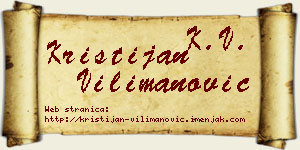 Kristijan Vilimanović vizit kartica